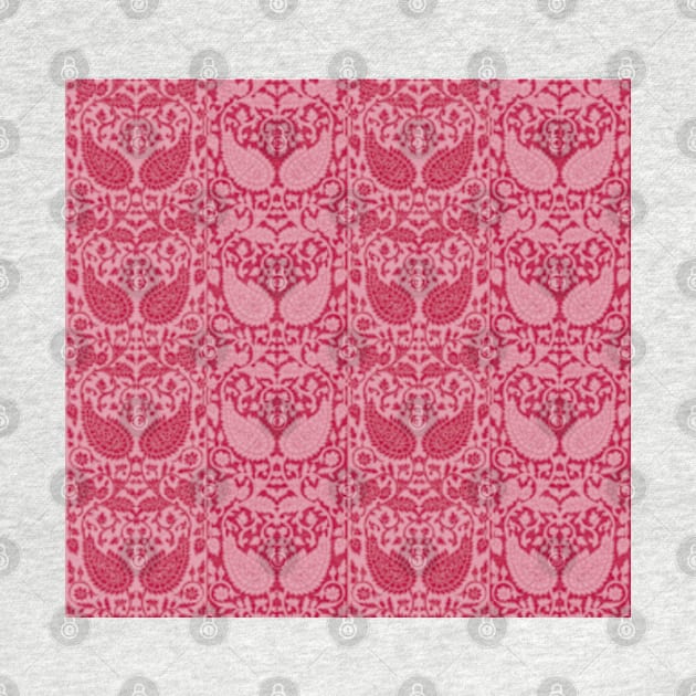 Viva Magenta Paisley Pattern by justrachna